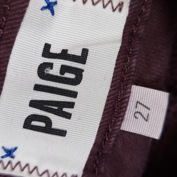 Purple/ Maroon Jeans by Paige, size 27 - Picture 5 of 9